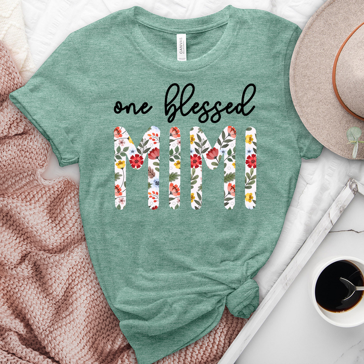 One Blessed Mimi Heathered Tee