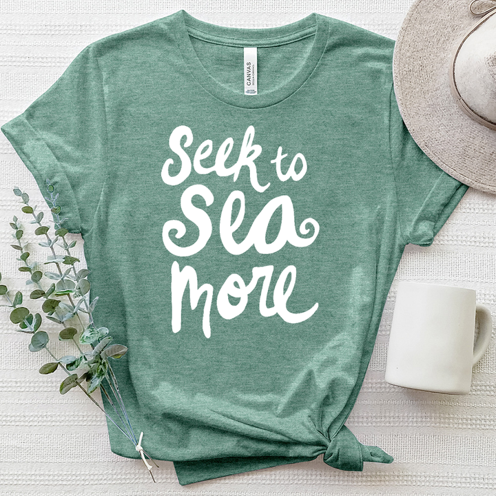 Sea More Heathered Tee