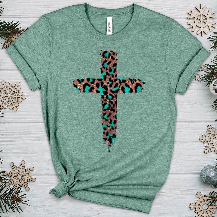 Leopard Cross V3 Heathered Tee