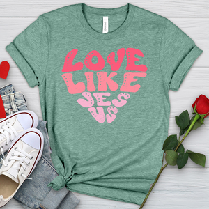 Love Like Jesus Heathered Tee