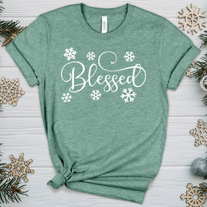 Blessed Snowflake Heathered Tee