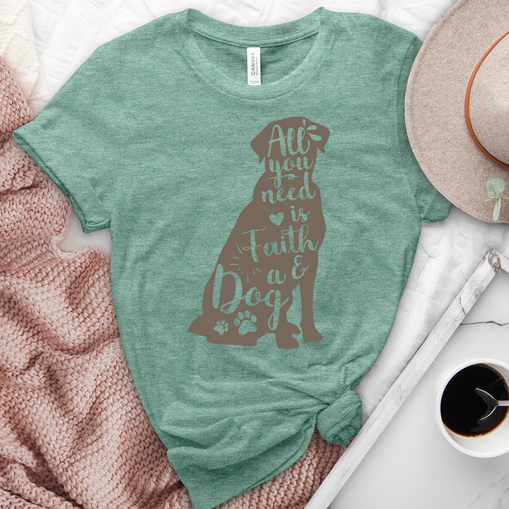 All You Need Heathered Tee