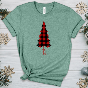 Faith Christmas Pattern Heathered Tee