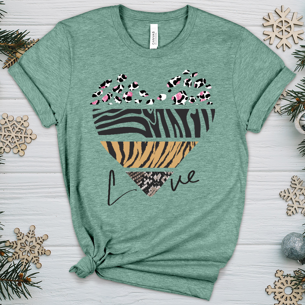 Love Is Wild 7 Heathered Tee