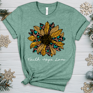 Faith Hope Love Sunflower V2