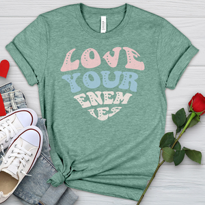 Love Your Enemies Sherbert Heathered Tee