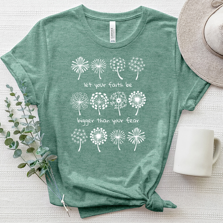 Let Your Faith Heathered Tee
