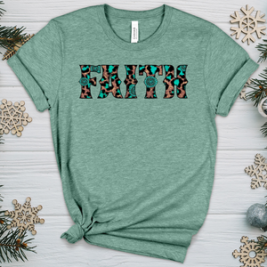 Faith Leopard P3 Heathered Tee