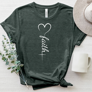 Faith Heart Heathered Tee