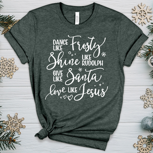 Love Like Jesus Heathered Tee