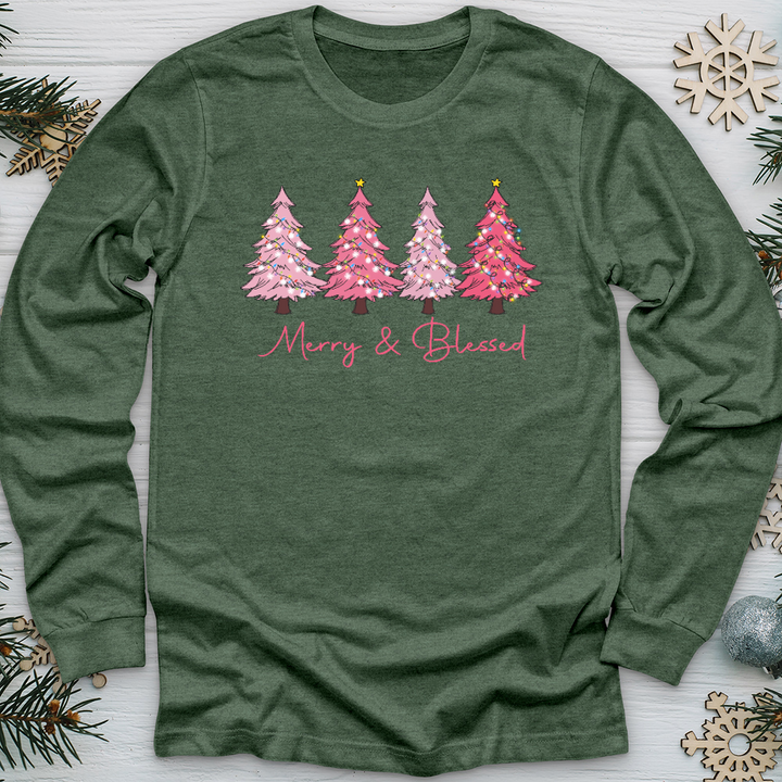 Merry & Blessed Long Sleeve Tee