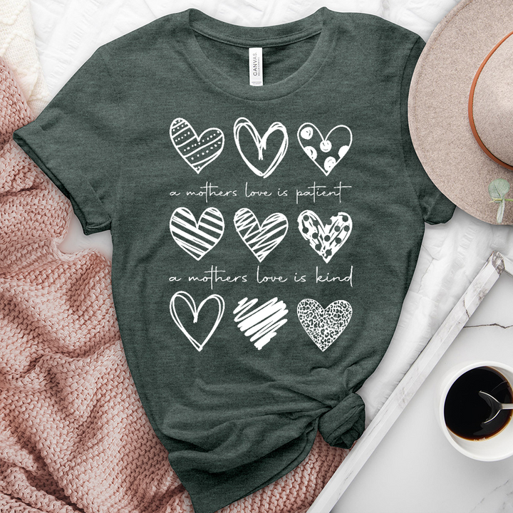A Mothers Love Is Patient Heathered Tee