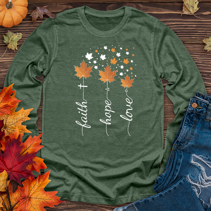 TGB Floating Leaves Long Sleeve Tee