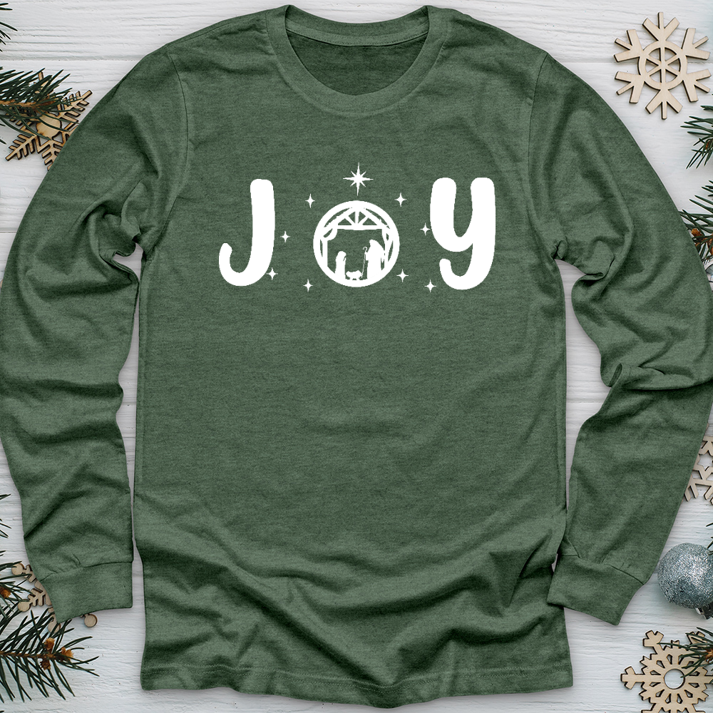 Joy Nativity Long Sleeve Tee