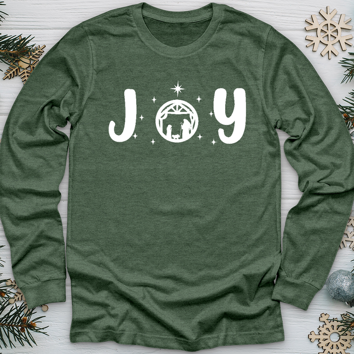 Joy Nativity Long Sleeve Tee