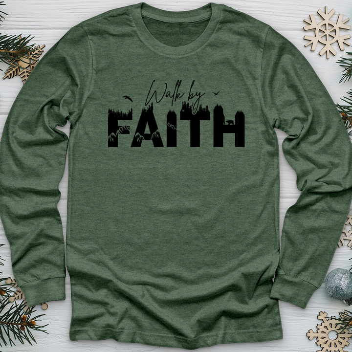Walk by Faith Wilderness 01 Long Sleeve Tee
