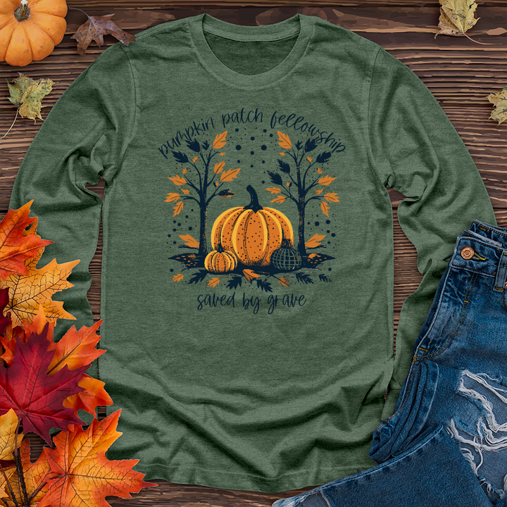 Grow In Grace Pumpkin Patch Long Sleeve Tee