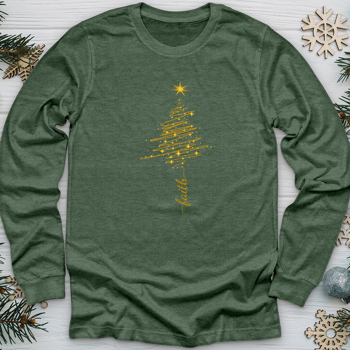 Faith Gold Tree Long Sleeve Tee