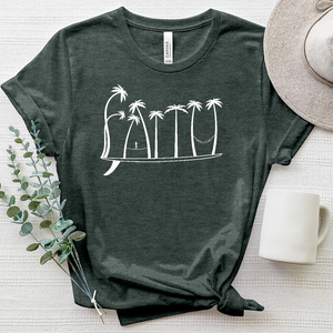 Plam Tree Heathered Tee