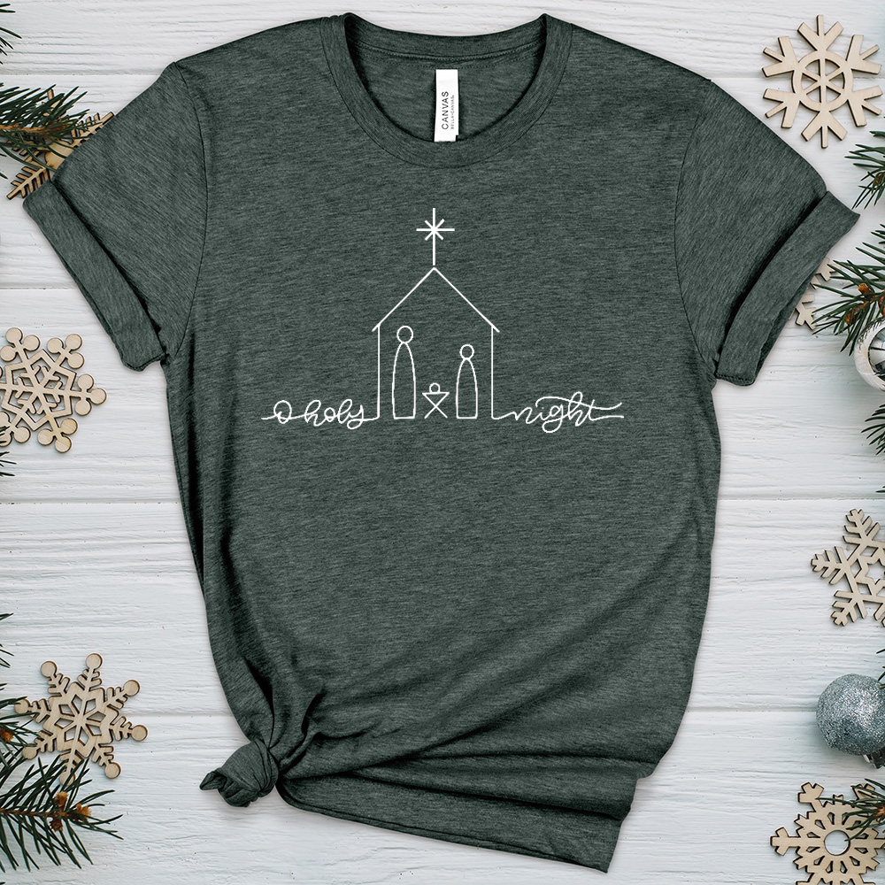 The Boy In The Manger Heathered Tee