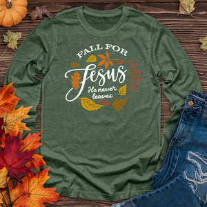 Fall For Jesus Long Sleeve Tee