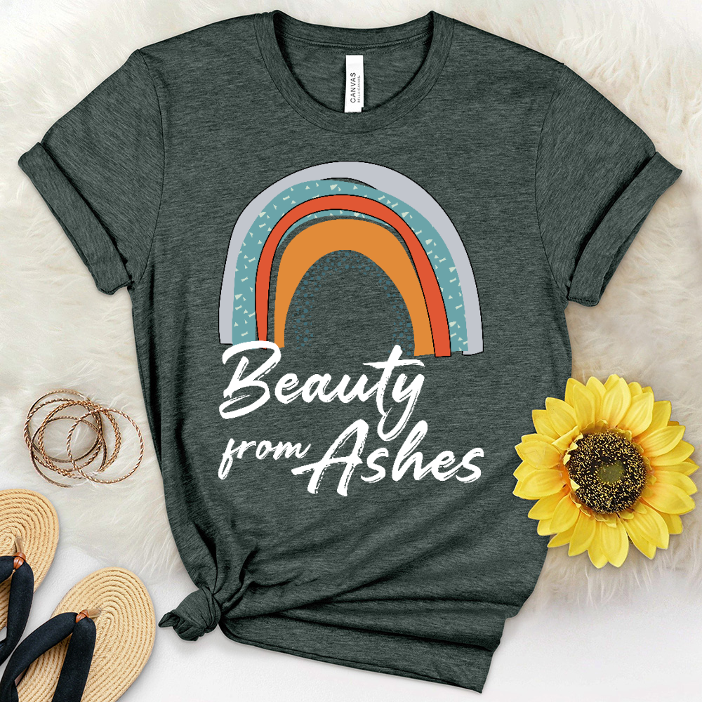 Beauty From Ashes Rainbow Heathered Tee