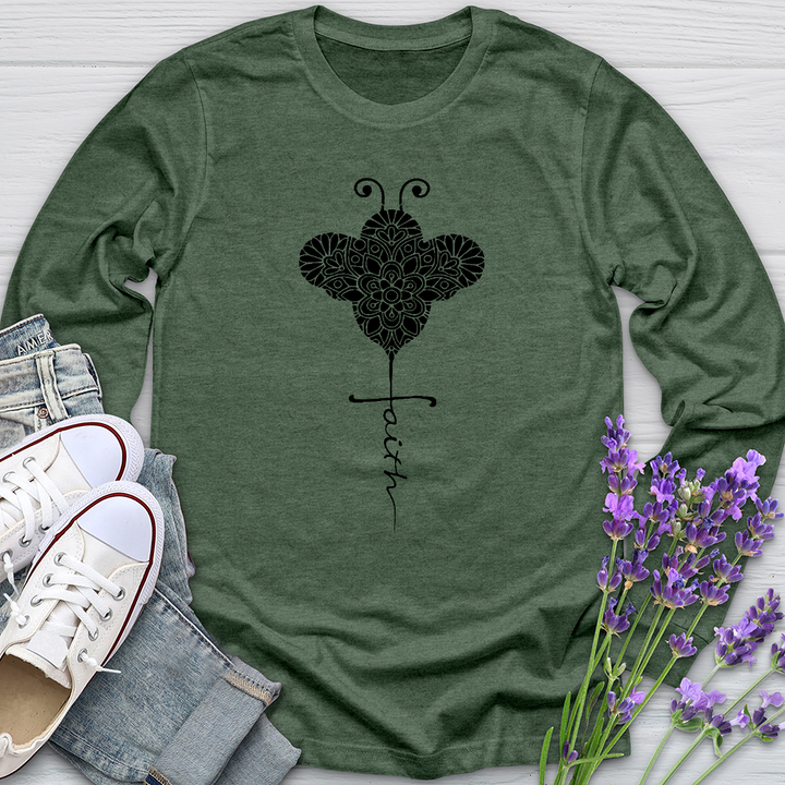 Faith Bee Mosaic Long Sleeve Tee