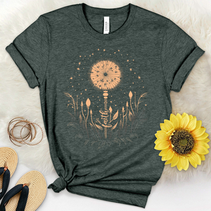 Faith Dandelion Lights Heathered Tee