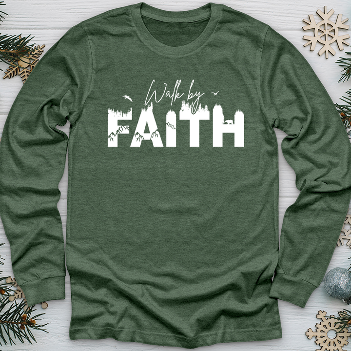 Walk by Faith Wilderness 02 Long Sleeve Tee