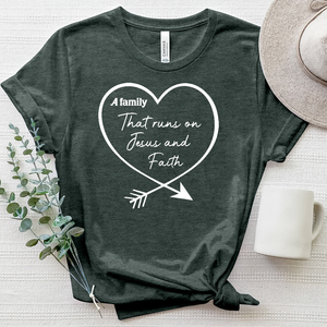 This Family Heart Heathered Tee