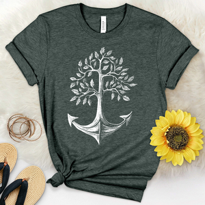 Blooming Anchor Heathered Tee