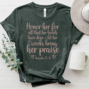 Honor Her Proverbs 31 31 Heathered Tee