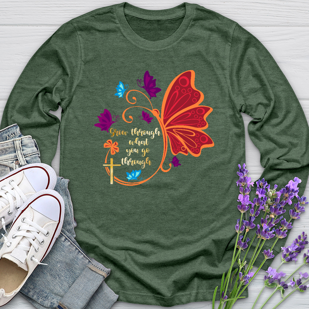Grow Through What You Go Through Long Sleeve Tee