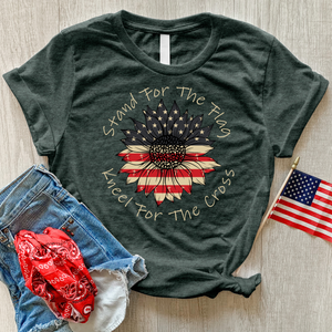 Stand For The Flag Heathered Tee