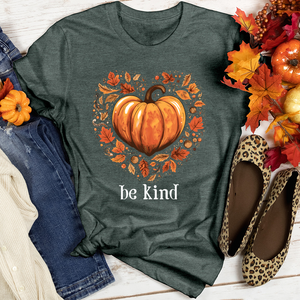 Retro Autumn Spice Heart Heathered Tee