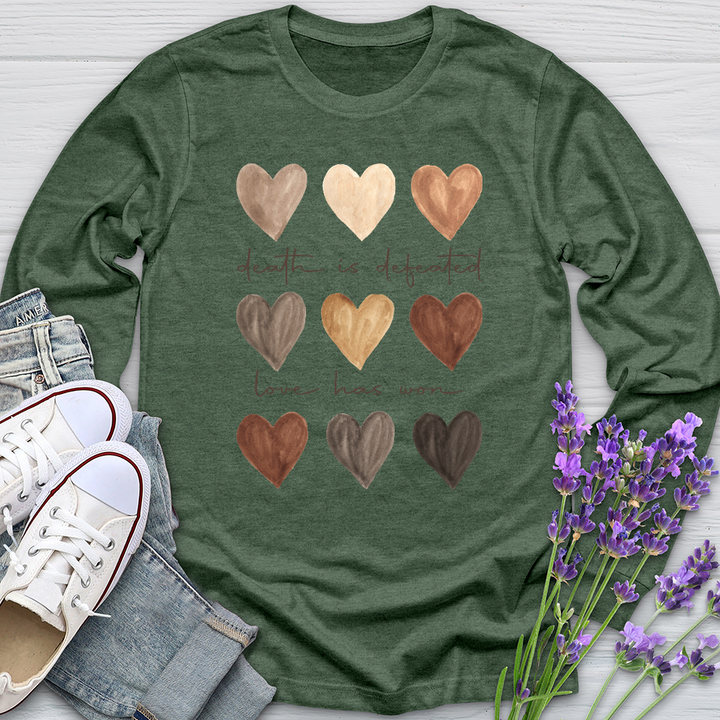 Love Has Won Watercolor Long Sleeve Tee