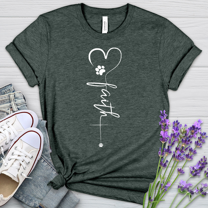 Faith Paw Heart Cross Tee
