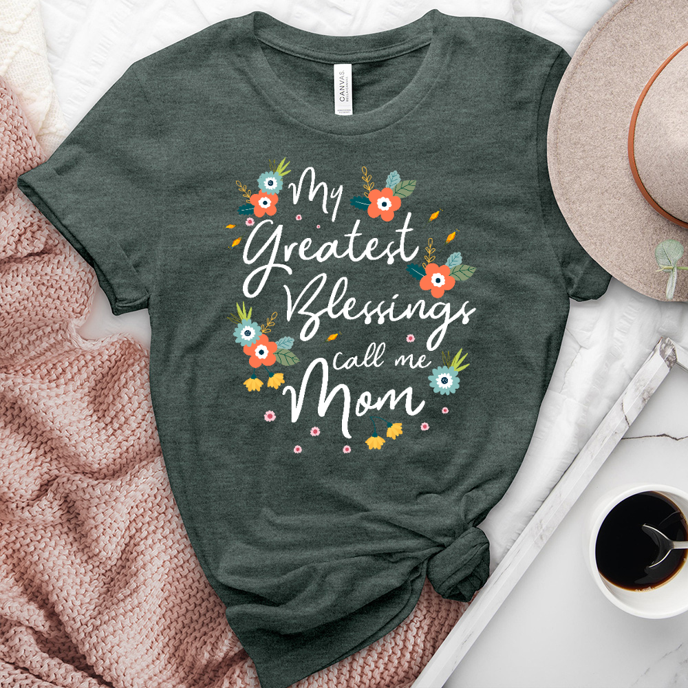 My Greatest Floral Quote Heathered Tee