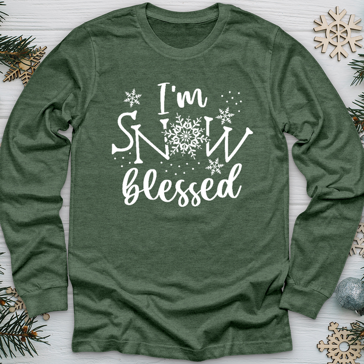 Snow Blessed Snowflake Long Sleeve Tee
