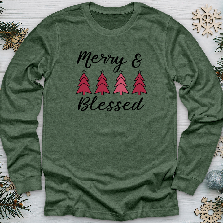 Merry and Blessed Long Sleeve Tee