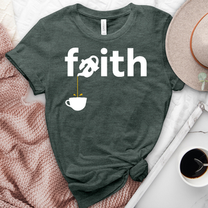 Pouring Faith Heathered Tee