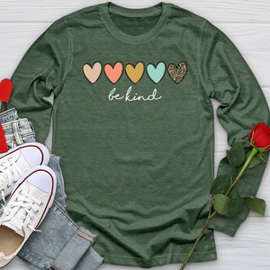 Be Kind Hearts Long Sleeve Tee