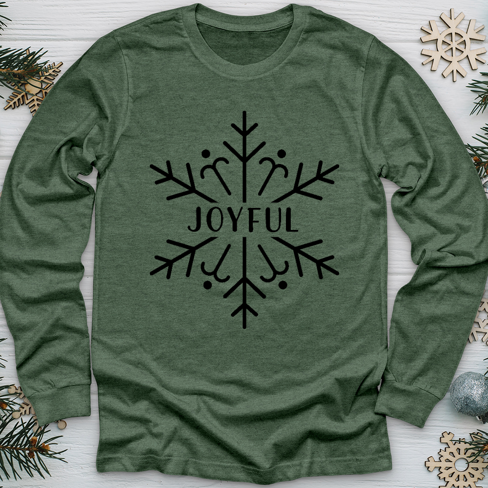 Joyful Snowflake Long Sleeve Tee