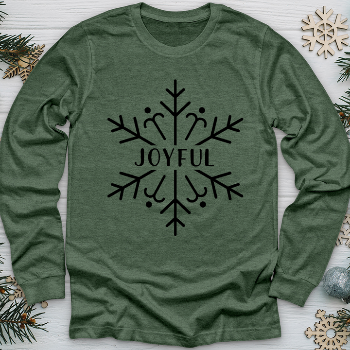 Joyful Snowflake Long Sleeve Tee