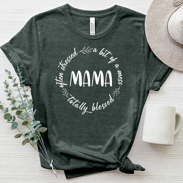 Mama's Circle Of Life Heathered Tee