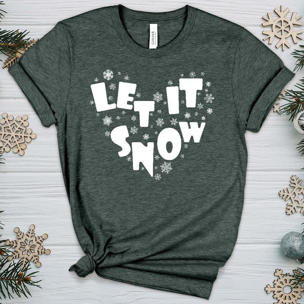 Let It Snow Heathered Tee