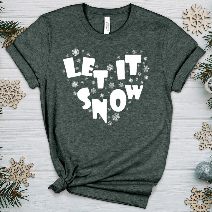 Let It Snow Heathered Tee