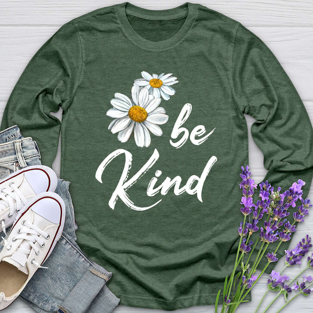 Be Kind Daisy Long Sleeve Tee