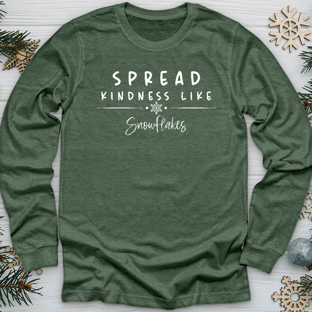 Snowflake Kindness Long Sleeve Tee