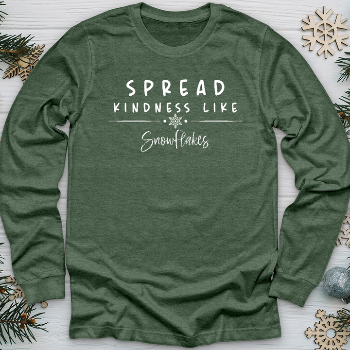 Snowflake Kindness Long Sleeve Tee